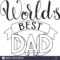 Happy Father Day Lettering. Greeting Card Design. Hand Drawn With Fathers Day Card Template