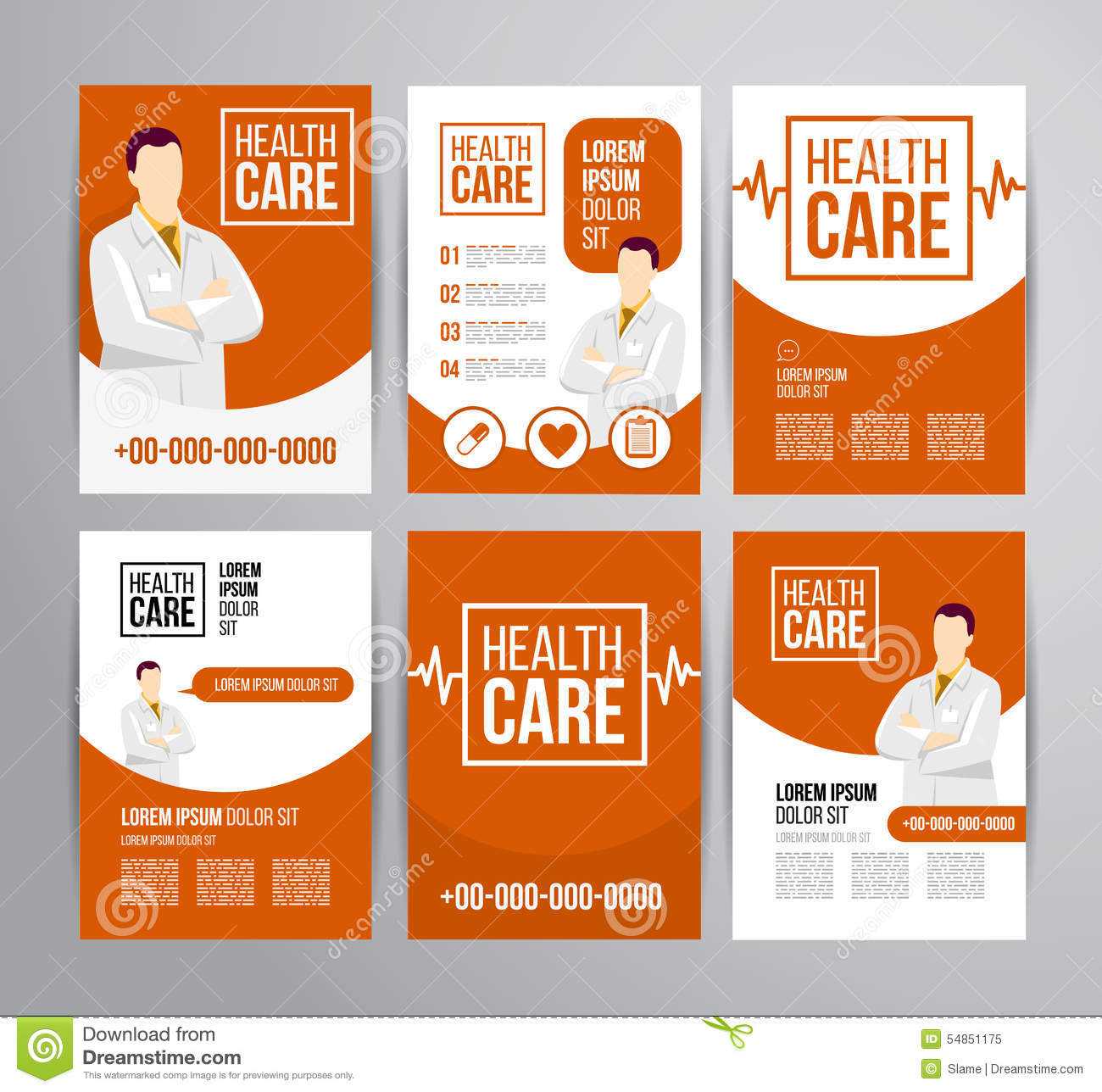 Healthcare Brochure Stock Vector. Illustration Of Business Inside Healthcare Brochure Templates Free Download