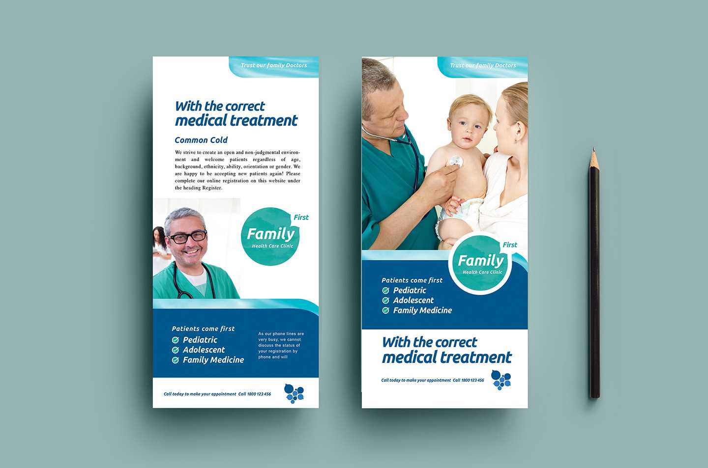 Healthcare Clinic Dl Card Template In Psd, Ai & Vector Intended For Dl Card Template