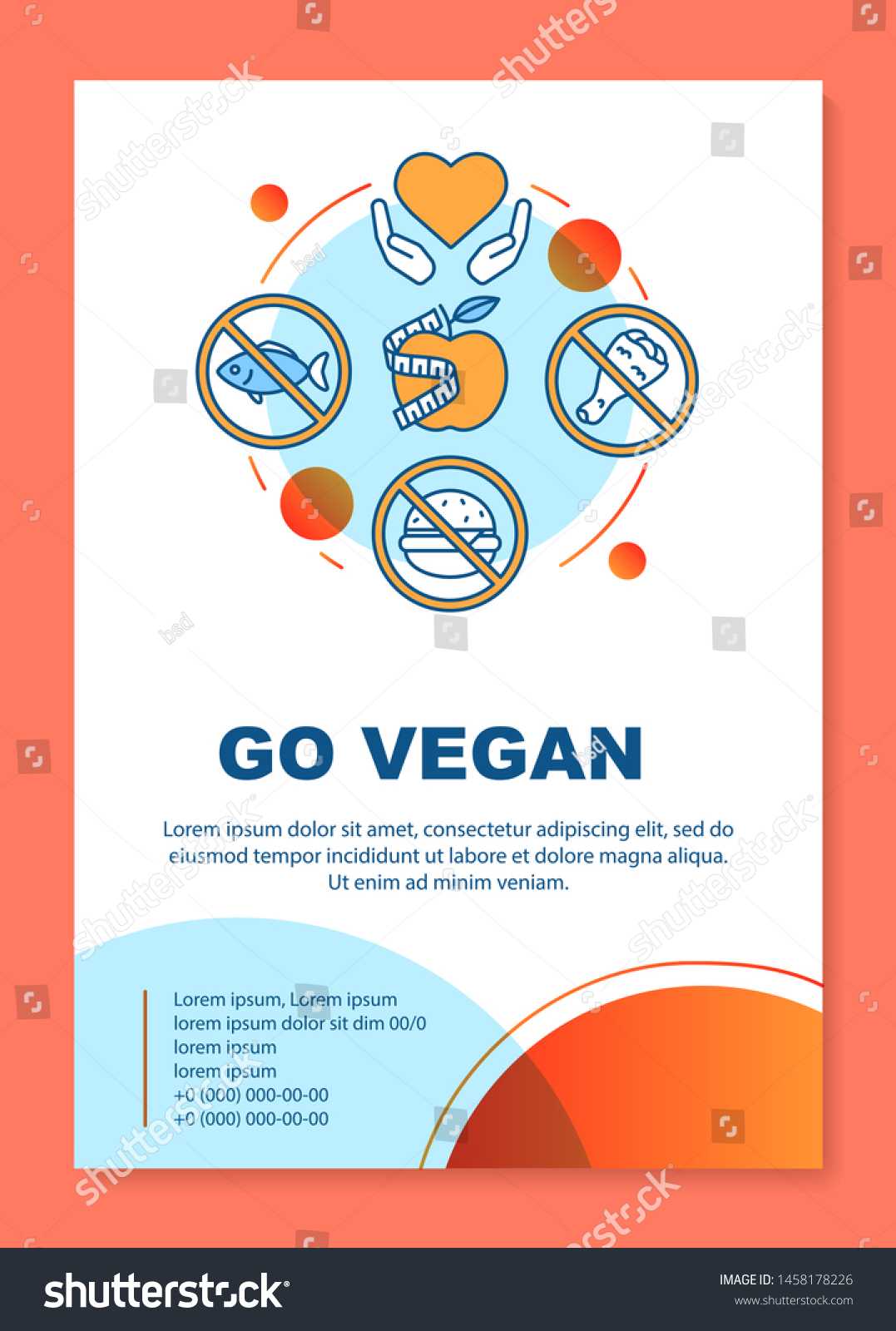 Healthy Nutrition Brochure Template Layout Go Stock Vector With Nutrition Brochure Template