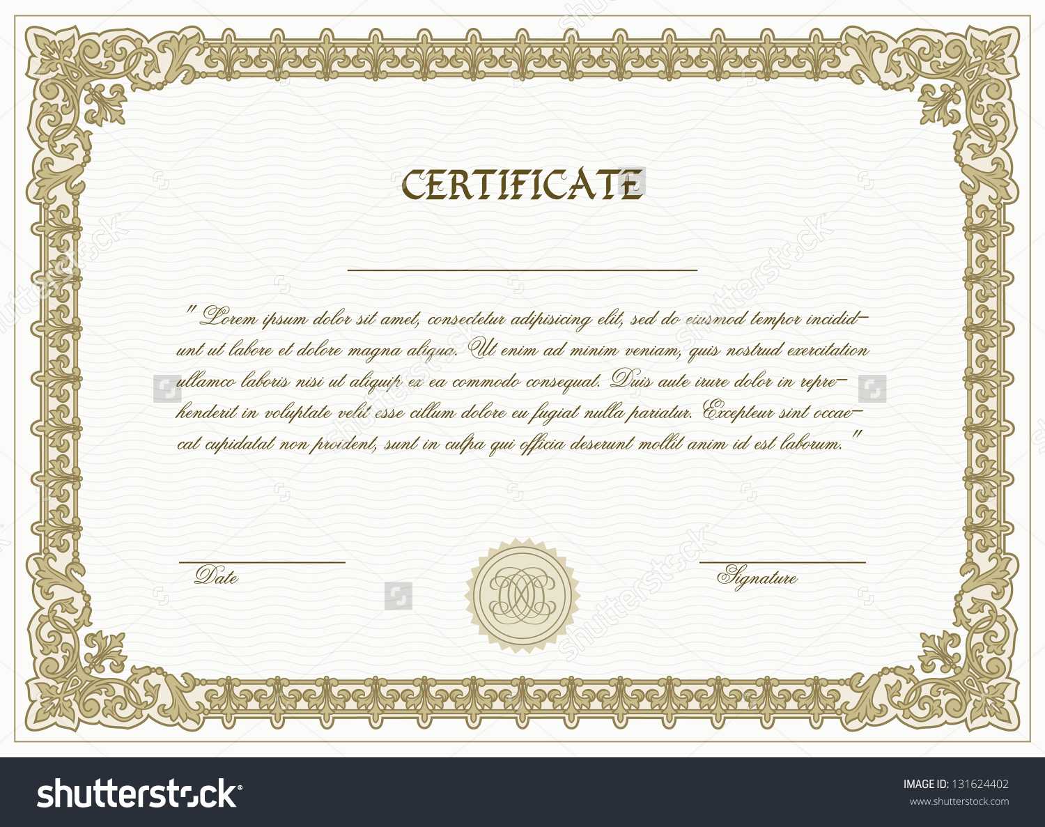 High Resolution High Res Printable Certificate Template Download With Regard To High Resolution Certificate Template