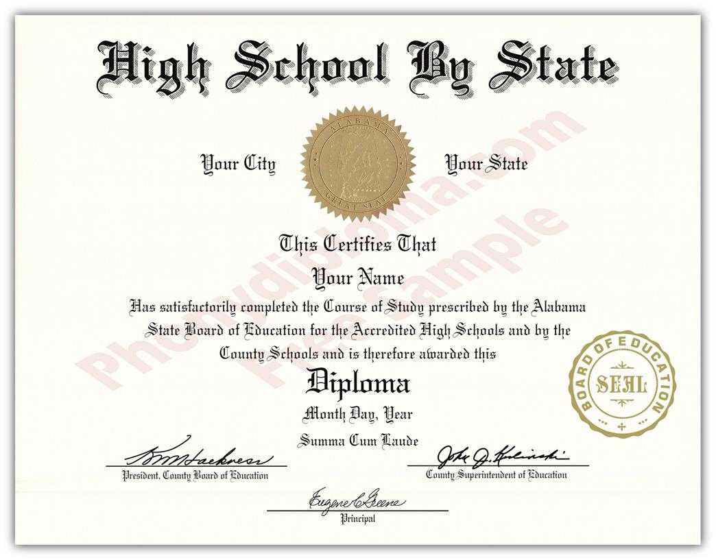 High School Graduation Certificate – Calep.midnightpig.co Throughout Ged Certificate Template Download