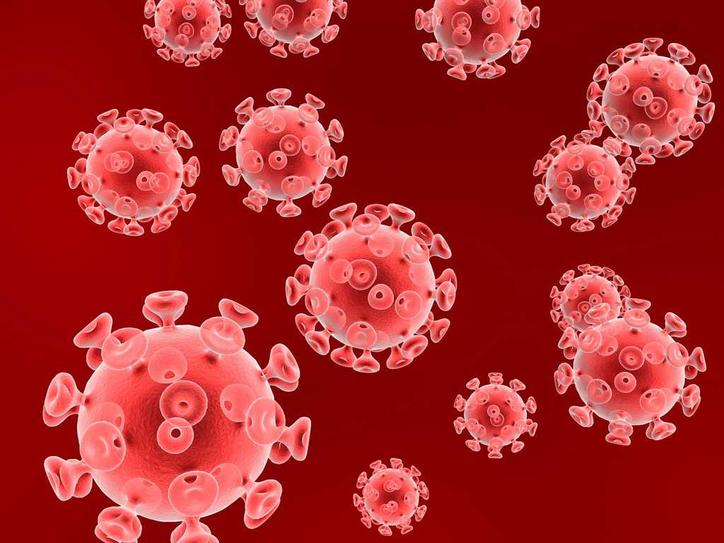 Hiv Virus Particles Backgrounds For Powerpoint – Health And For Virus Powerpoint Template Free Download