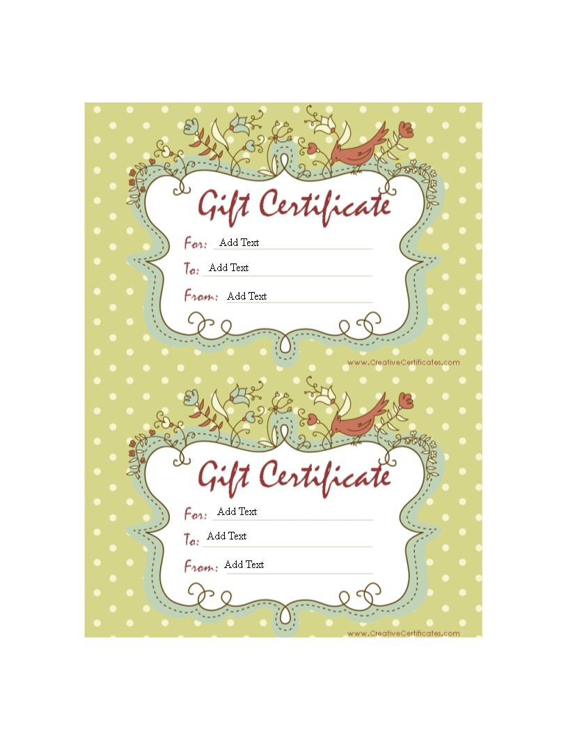Homemade Gift Certificate Word | Templates At Inside Homemade Gift Certificate Template