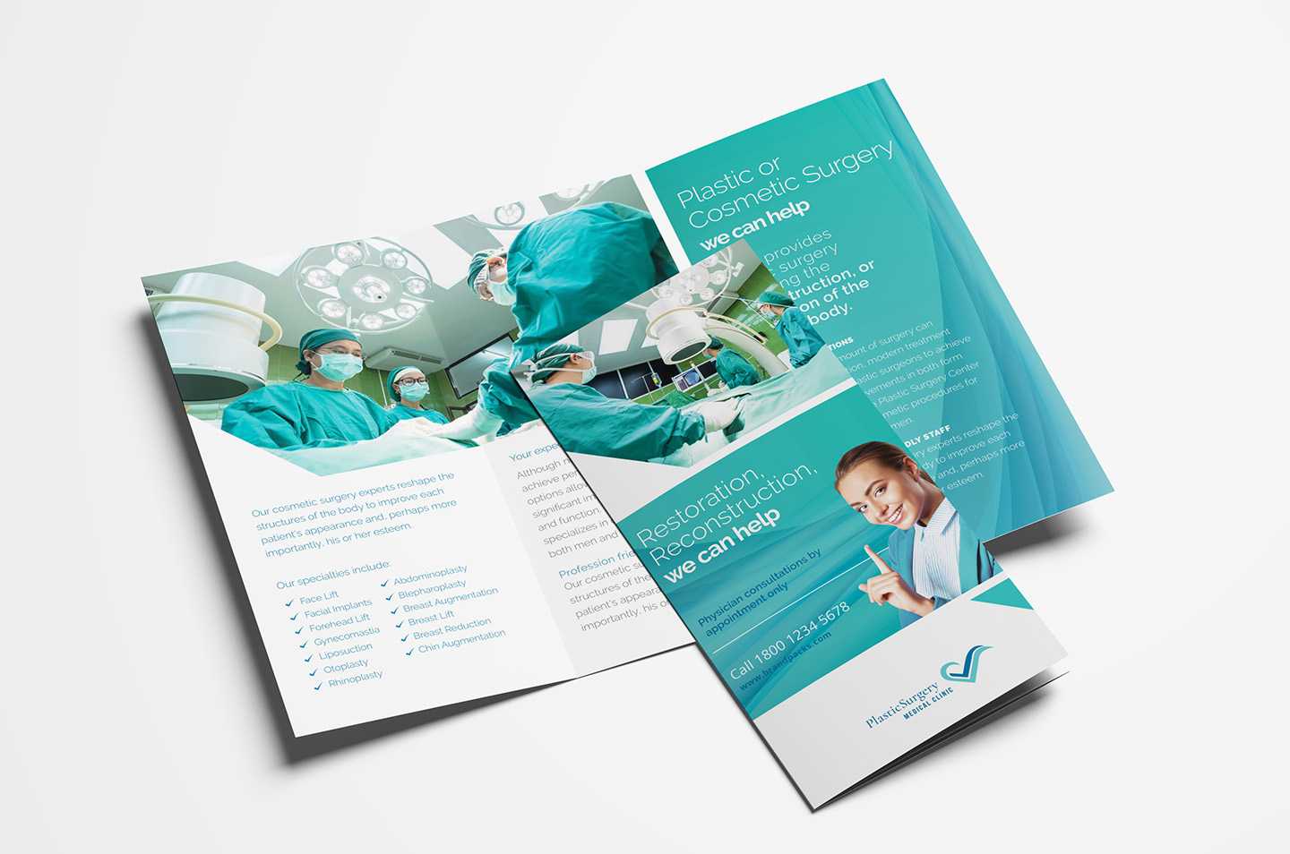 Hospital Trifold Brochure Template In Psd, Ai & Vector With Healthcare Brochure Templates Free Download