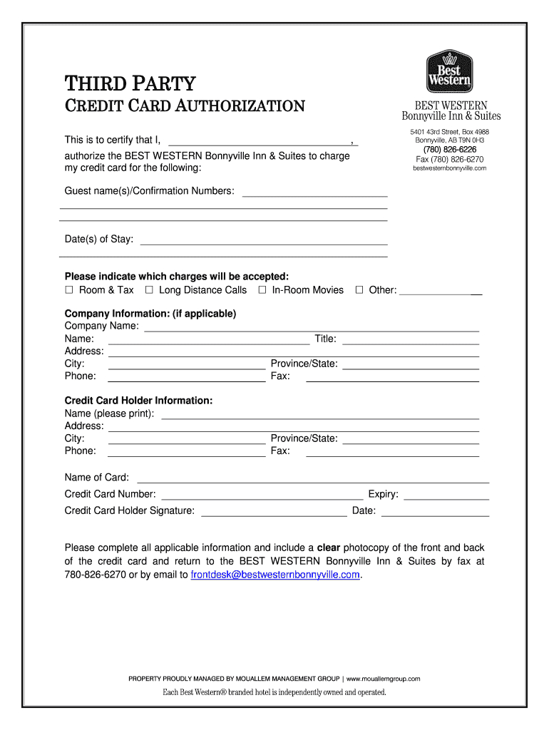 Hotel Credit Card Authorization Form – Dalep.midnightpig.co With Regard To Hotel Credit Card Authorization Form Template