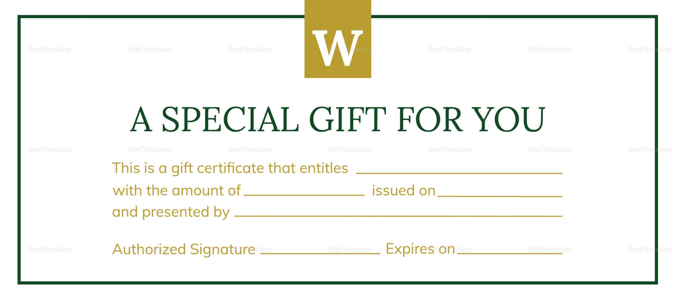 Hotel Gift Certificate Template Regarding Gift Certificate Template Publisher