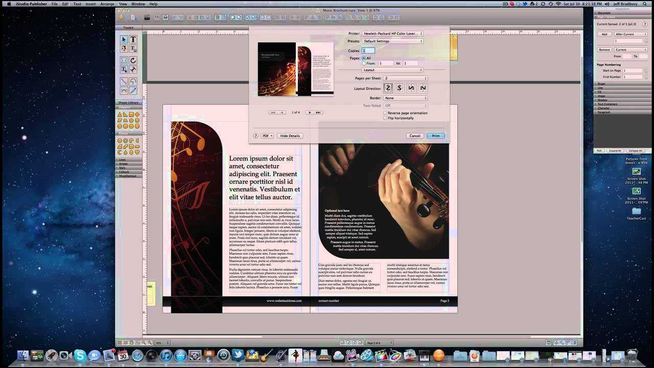 How To Create A Booklet On A Mac Pertaining To Mac Brochure Templates