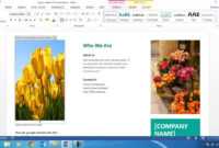 How To Create A Brochure Using Ms Word 2013 pertaining to Word 2013 Brochure Template