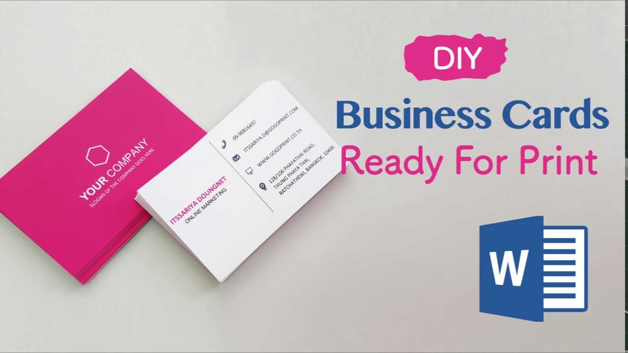 How To Create Your Business Cards In Word – Professional And Print Ready In  4 Easy Steps! Regarding Front And Back Business Card Template Word