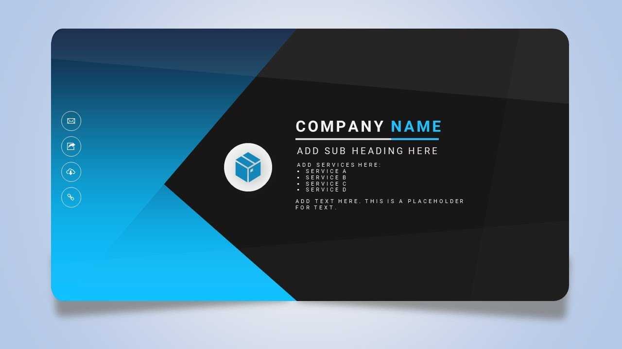 How To Design A Creative Business Or Name Card In Microsoft Office  Powerpoint Ppt Intended For Business Card Template Powerpoint Free