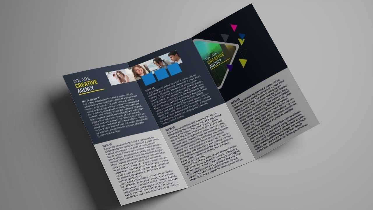 How To Design A Tri Fold Brochure Template – Photoshop Tutorial In Brochure 3 Fold Template Psd