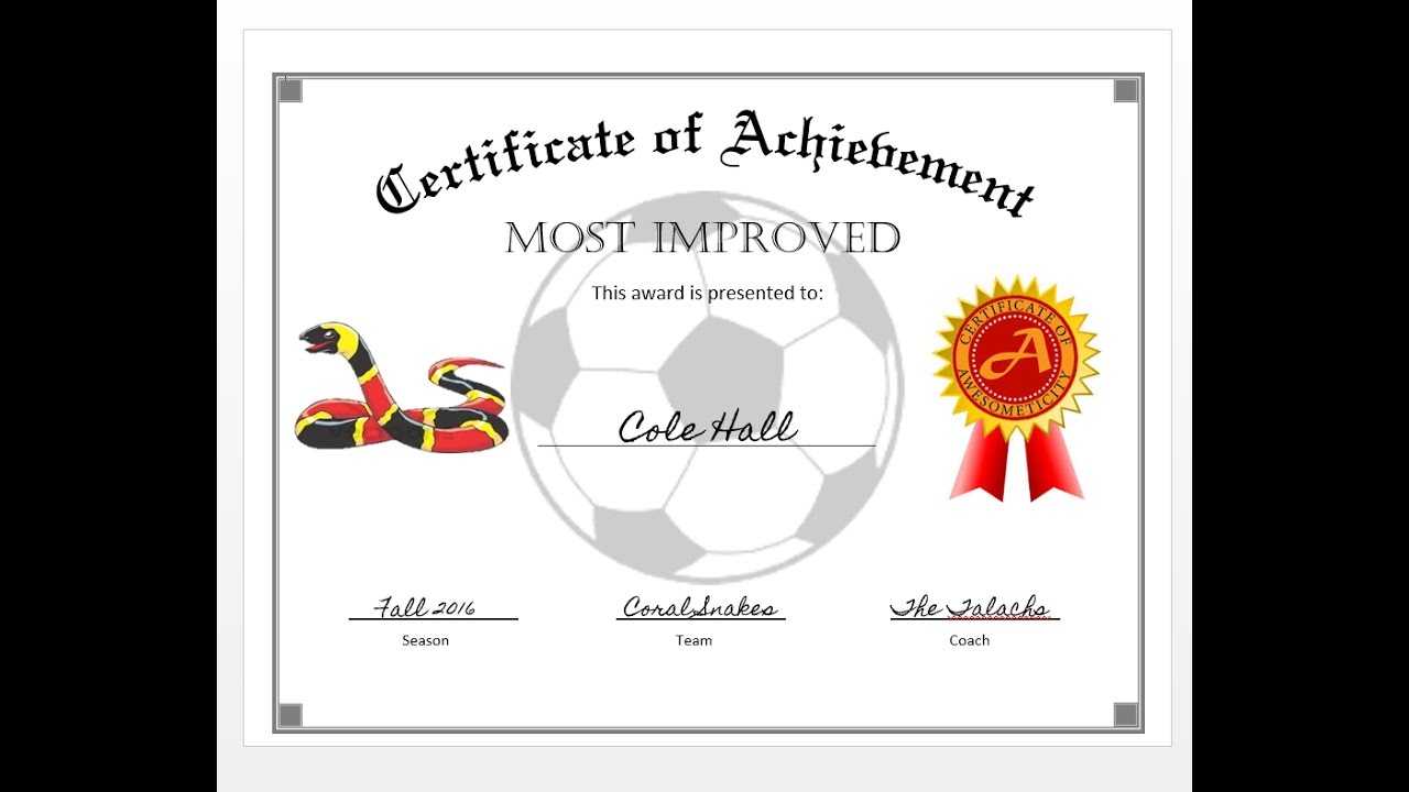 How To Easily Make A Certificate Of Achievement Award With Ms Word For Award Certificate Templates Word 2007
