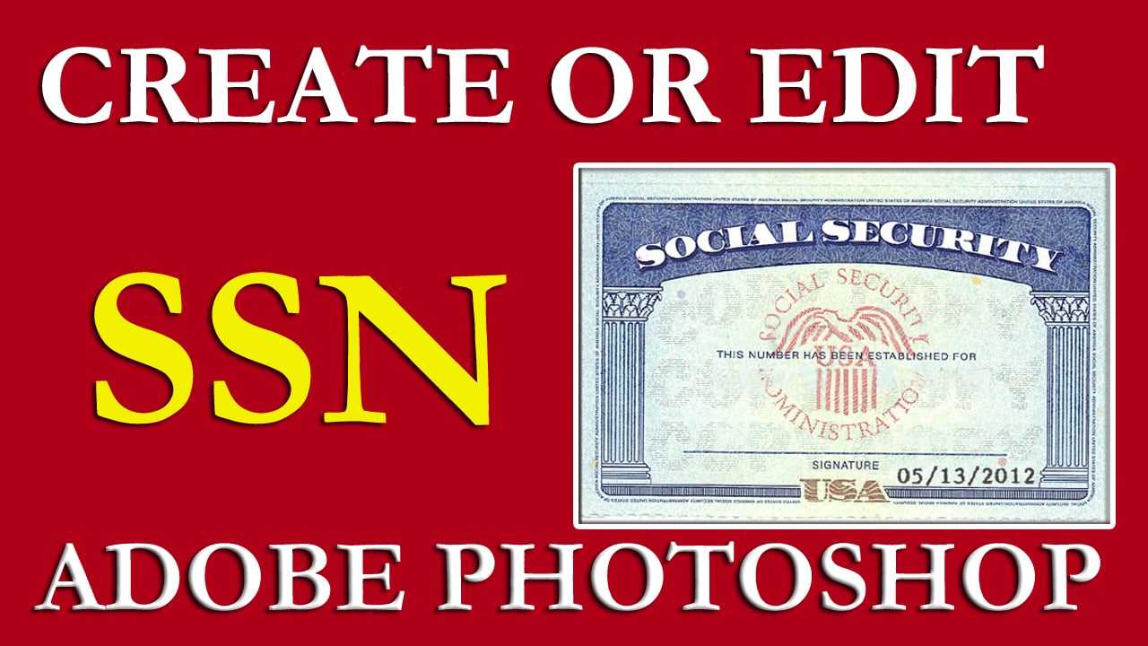 How To Edit Ssn | Ssn Pdf Template Download Free On Vimeo Throughout Social Security Card Template Photoshop