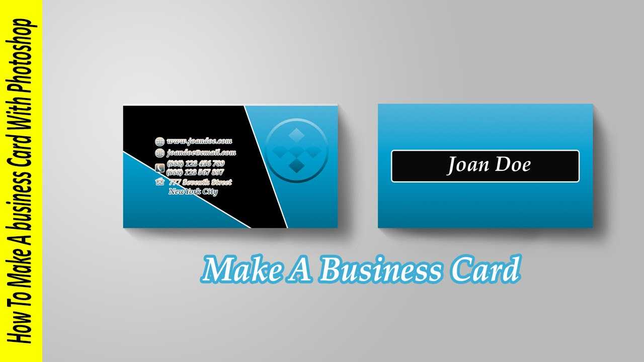 How To Make A Business Card In Photoshop Intended For Photoshop Cs6 Business Card Template