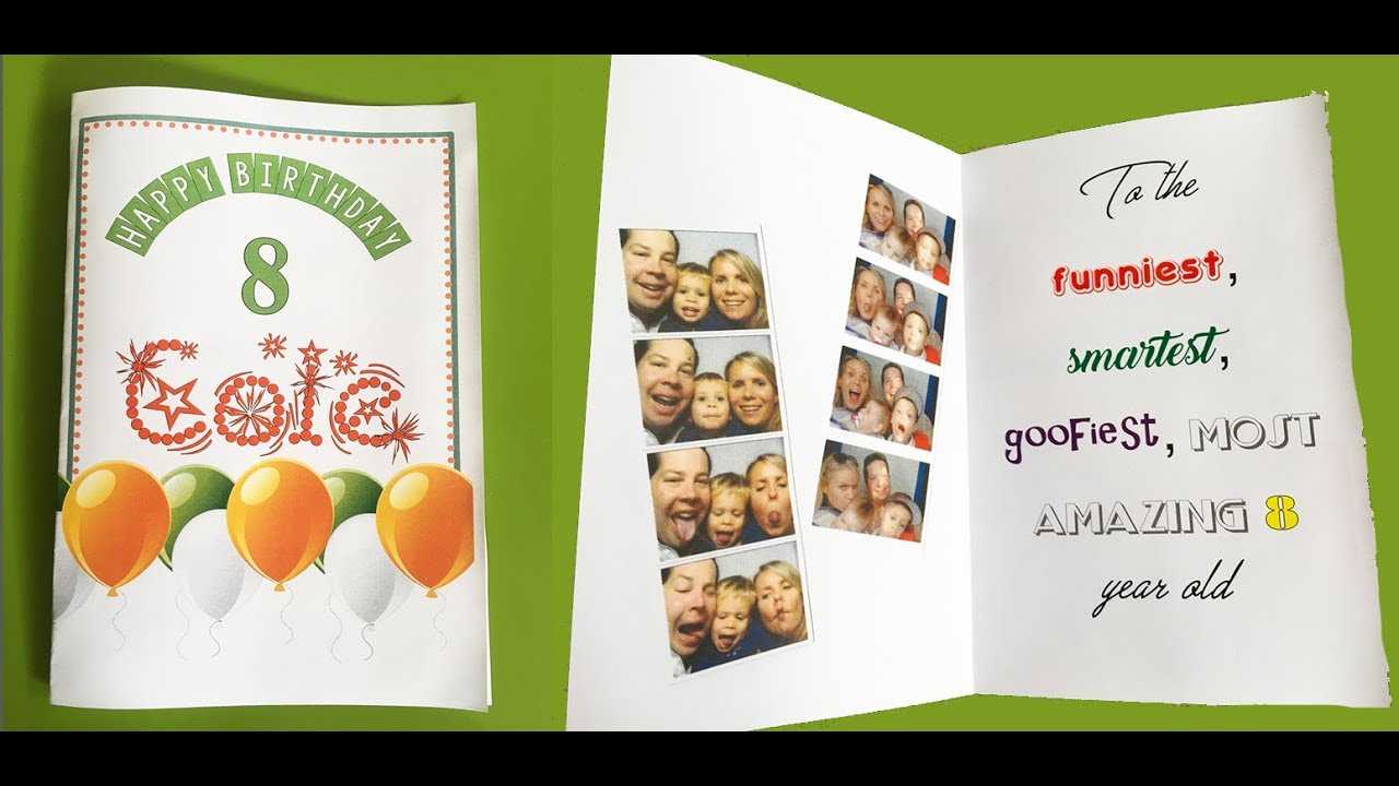 How To Make A Foldable Birthday Card With Ms Word Intended For Foldable Card Template Word