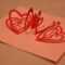 How To Make A Valentine's Day Pop Up Card: Spiral Heart Inside Heart Pop Up Card Template Free