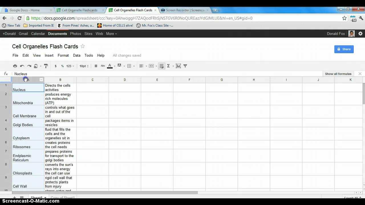 How To Make Google Flashcards For Google Docs Index Card Template