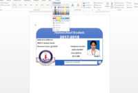 How To Make Id Card Design In Ms Word Urdu Tutorial inside Id Card Template For Microsoft Word