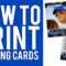 How To Print Custom Trading Cards Tutorial Pertaining To Baseball Card Template Microsoft Word