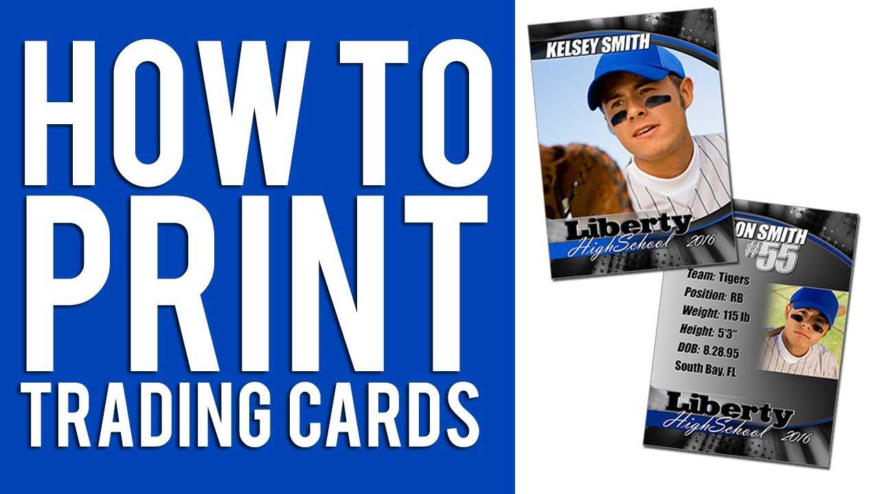 How To Print Custom Trading Cards Tutorial Pertaining To Baseball Card Template Microsoft Word