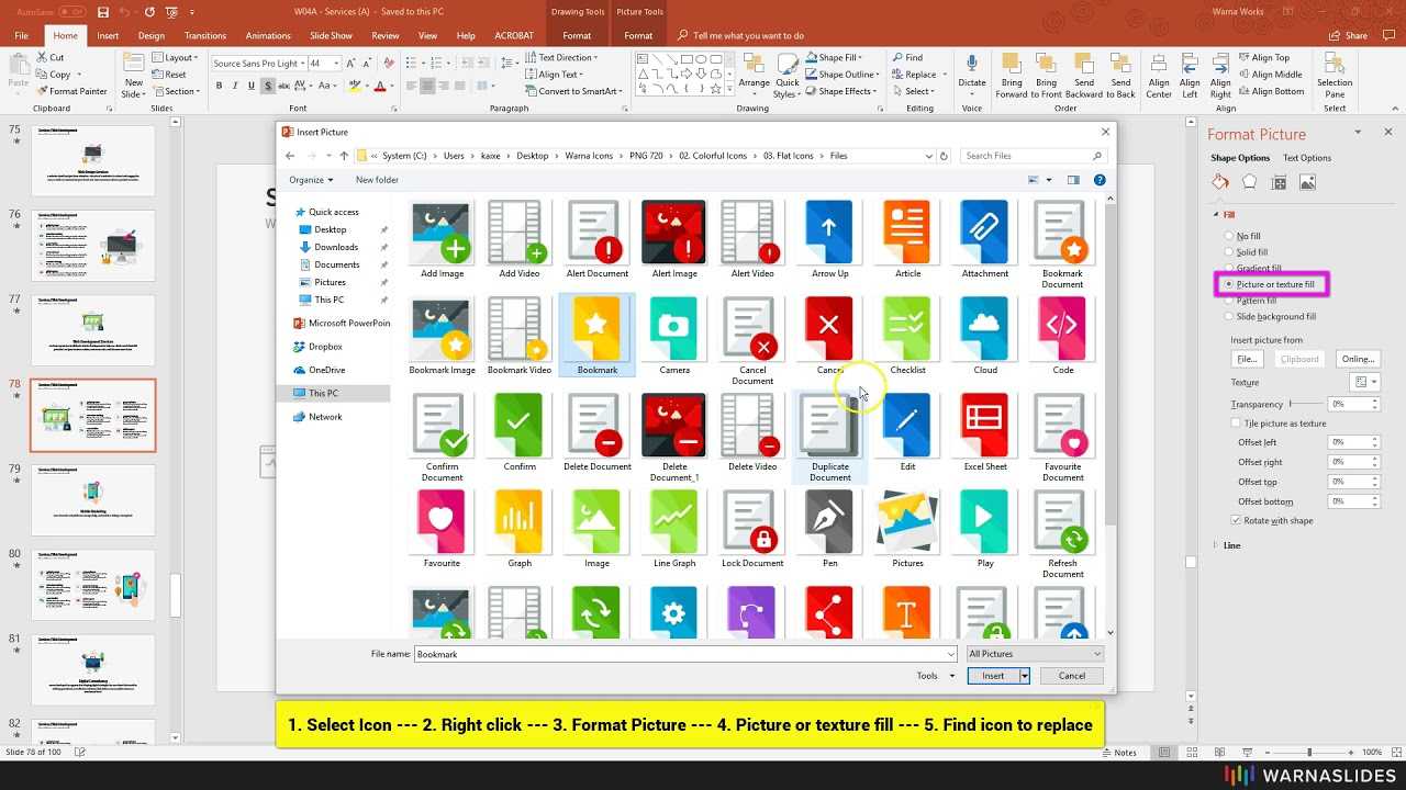 How To Replace Icon In Powerpoint Template - Warna Slides Pertaining To Powerpoint Replace Template