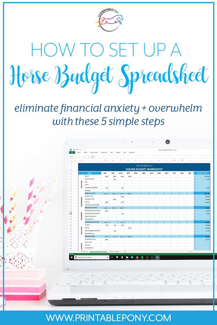 How To Set Up A Horse Budget Spreadsheet – The Printable Pony With Regard To Horse Stall Card Template