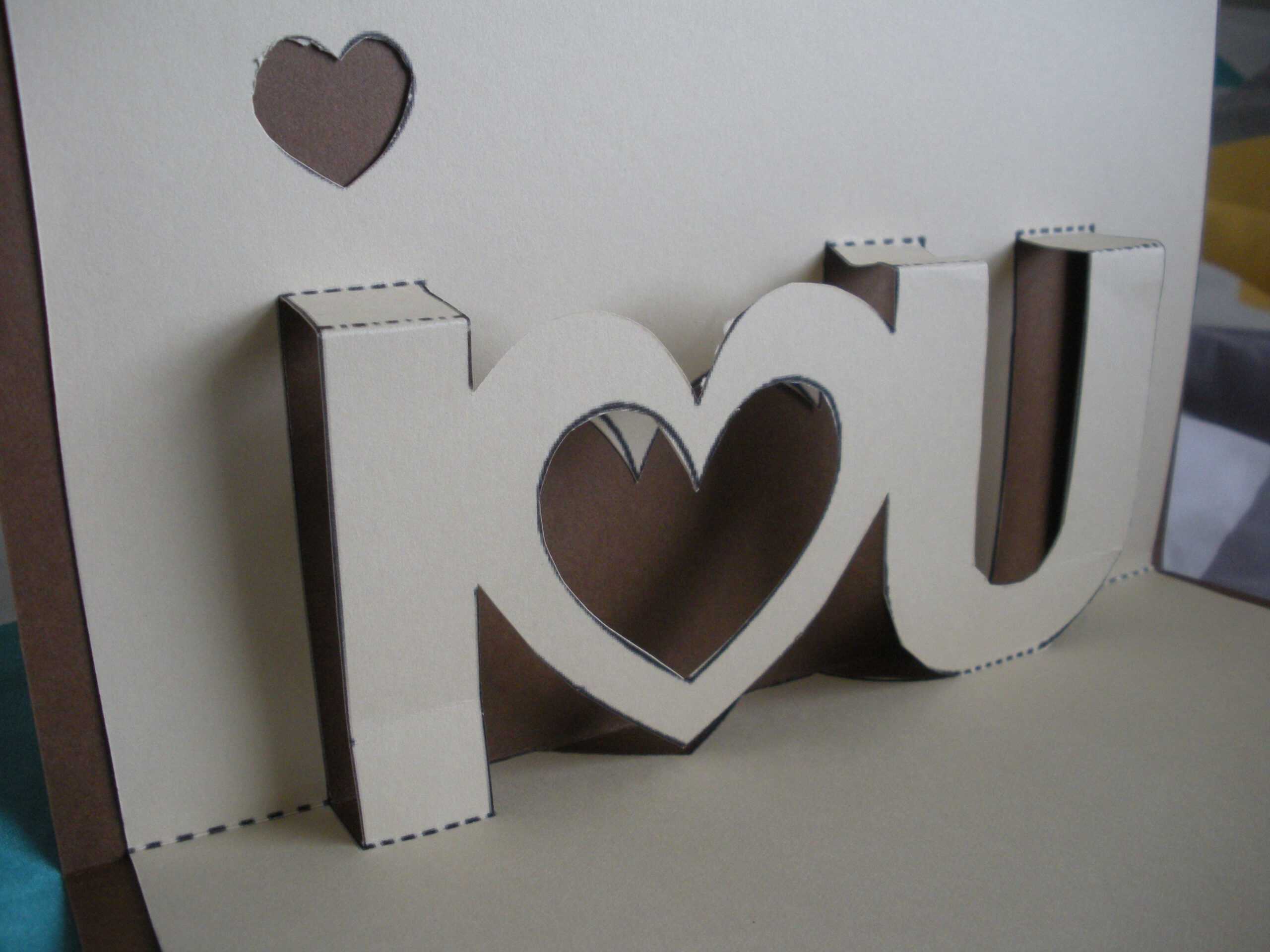 I Love You | Twenty One Regarding I Love You Pop Up Card Template