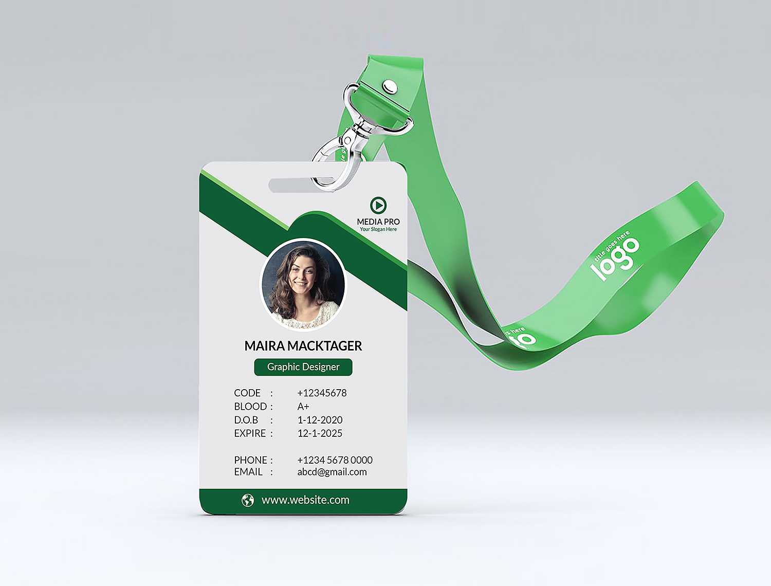 Id Card Free Mockup | Free Mockup Throughout Id Card Design Template Psd Free Download