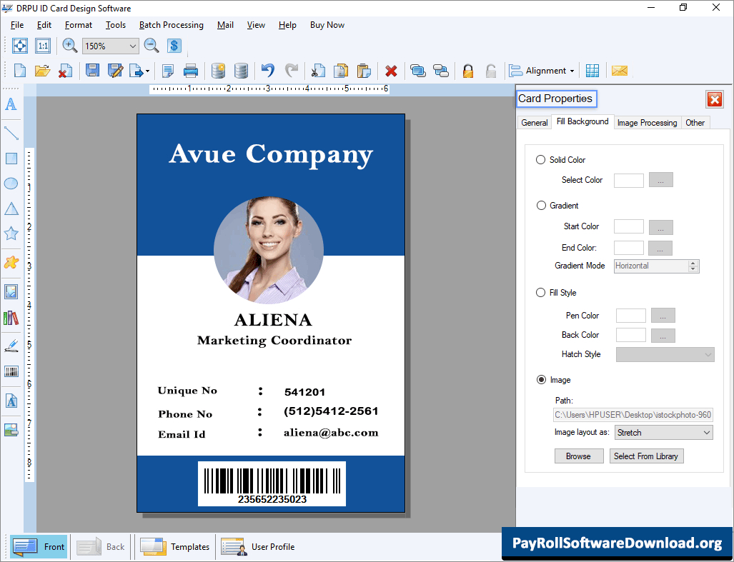 Id Card Maker Software Make Identity Card Create Id Badge Pertaining To Faculty Id Card Template