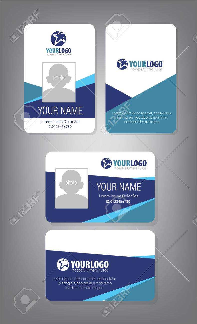 Id Card Template For Employee And Others Pertaining To Work Id Card Template