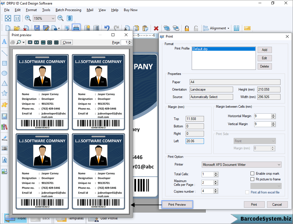 Identity Card Software Design Student Employee Faculty Photo Pertaining To Faculty Id Card Template