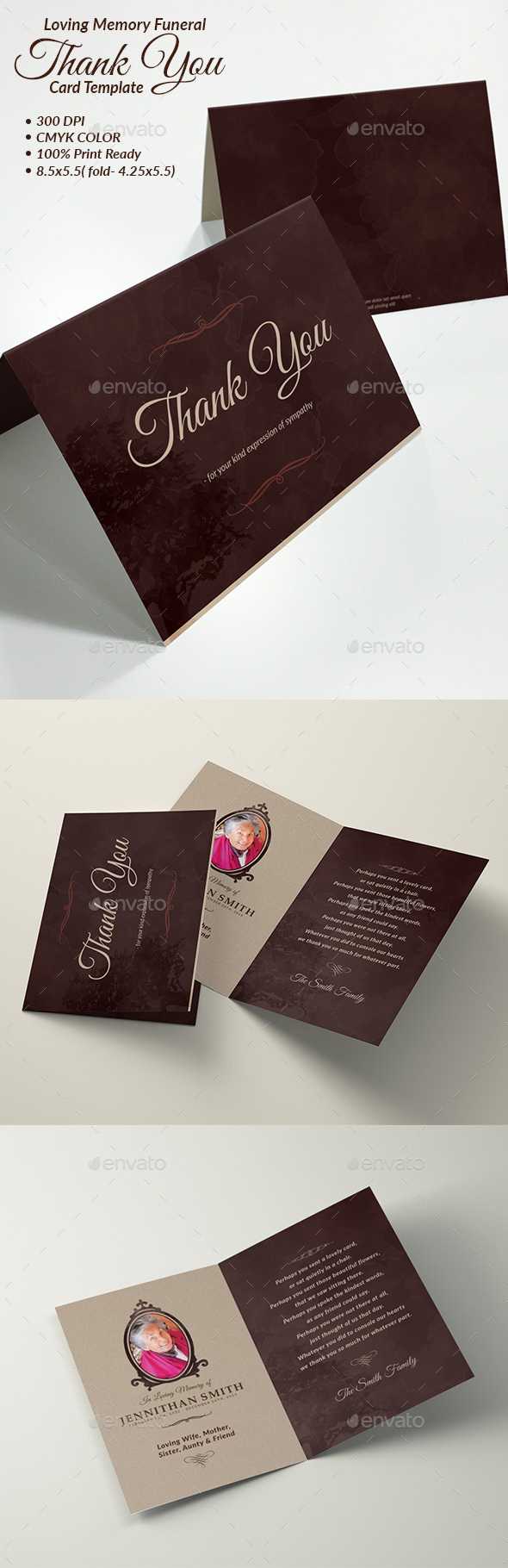 In Memory Of Graphics, Designs & Templates From Graphicriver Pertaining To In Memory Cards Templates