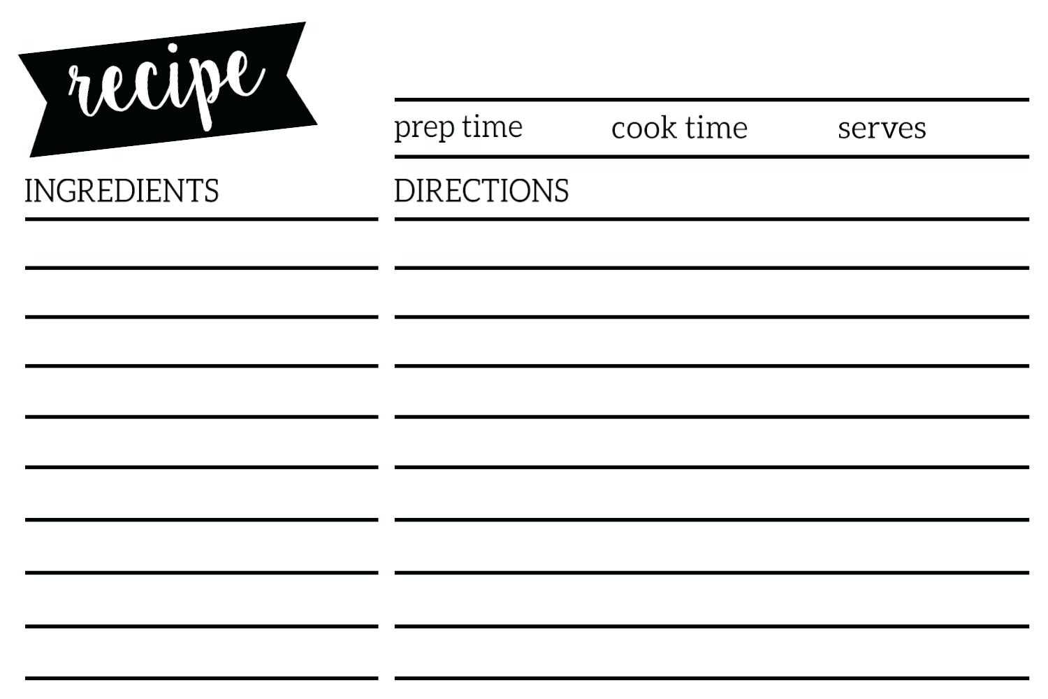 Index Card Template Free Recipe For Mac Pages Blank In 3 X 5 Index Card Template