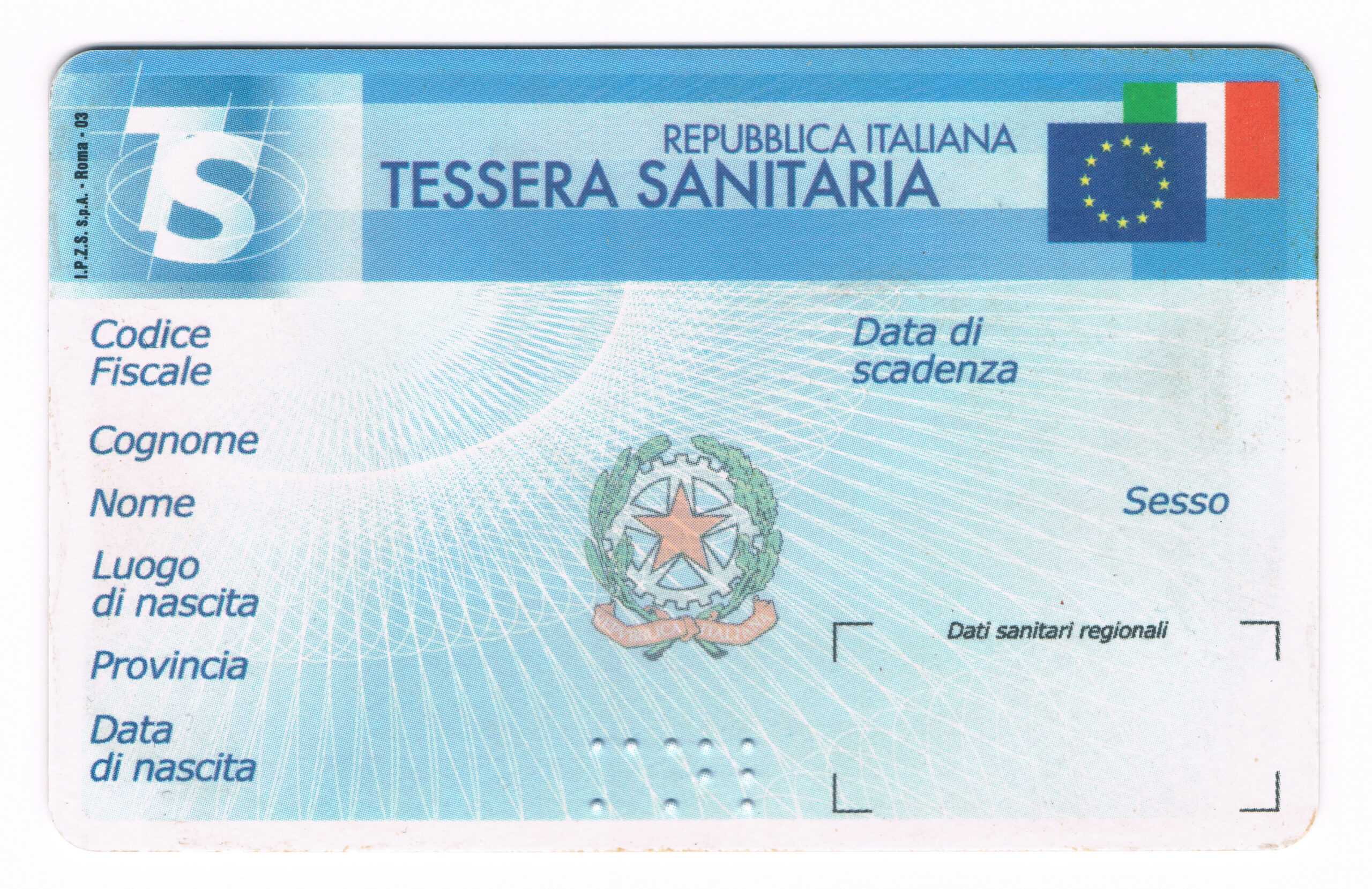 Italian Health Insurance Card – Wikipedia Pertaining To Social Security Card Template Free