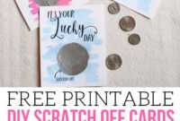It's Your Lucky Day! Free Diy Scratch Off Cards - The Crazy intended for Scratch Off Card Templates