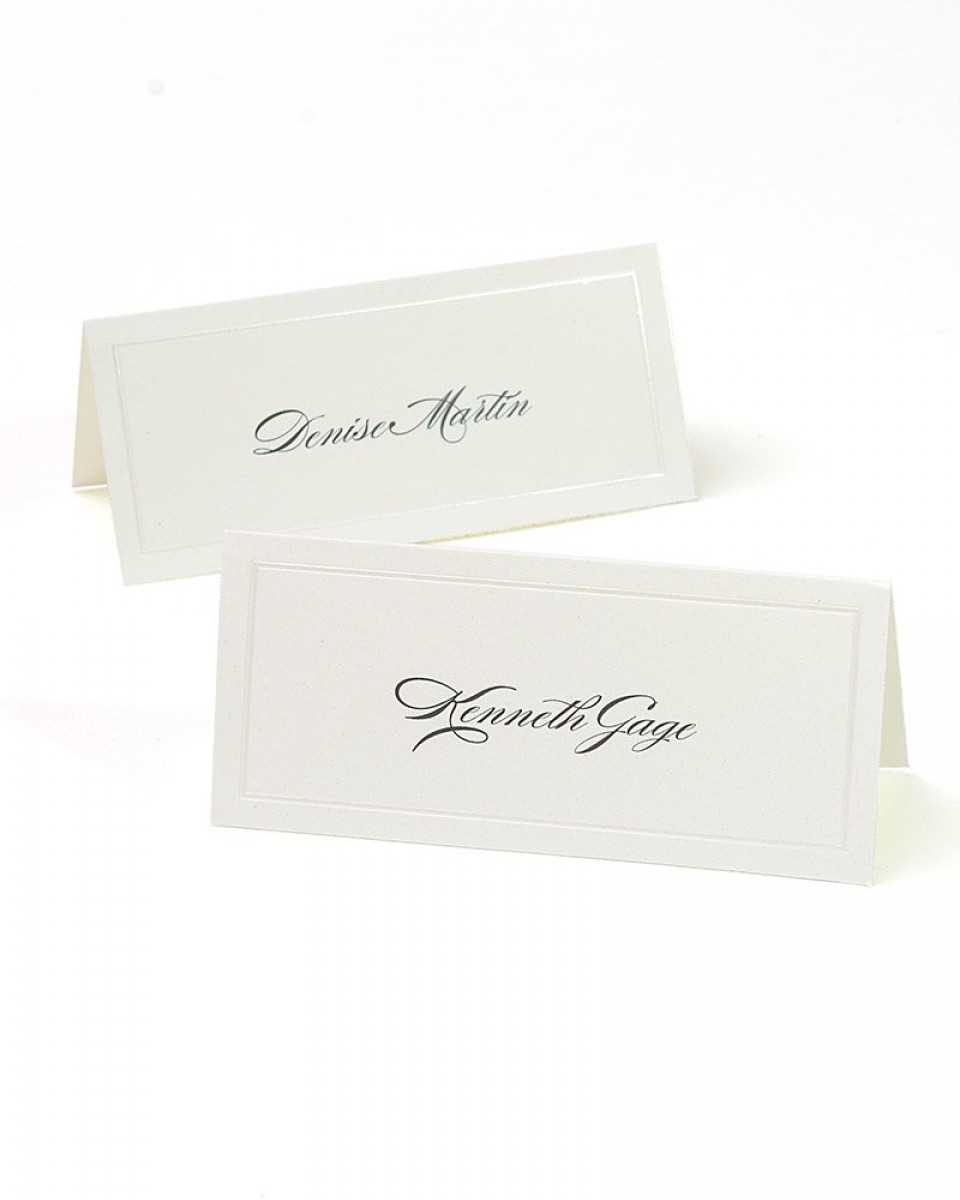 Ivory Pearl Border Printable Place Cards Regarding Gartner Studios Place Cards Template