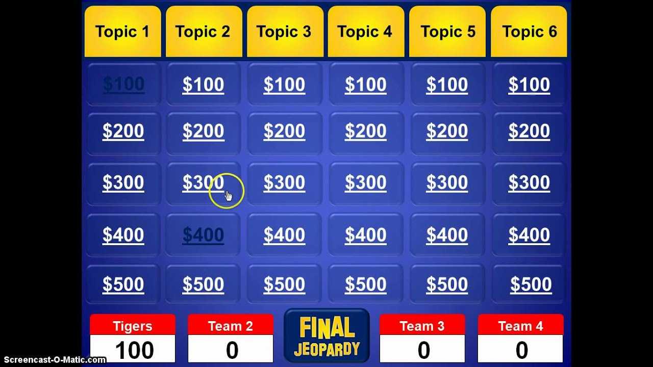 Jeopardy Powerpoint Template – Youtube Within Jeopardy Powerpoint Template With Score
