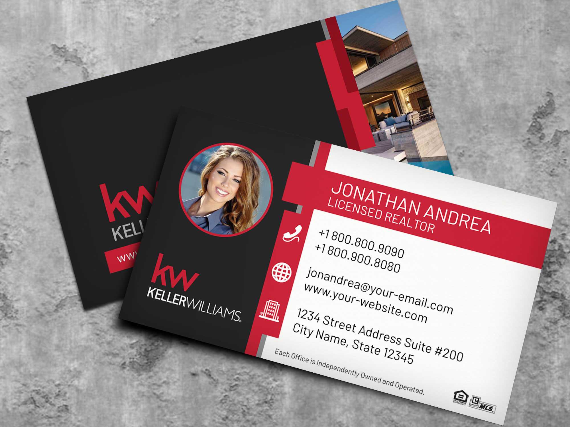 Keller Williams Business Card Template Bc19702Kw - Nusacreative Inside Keller Williams Business Card Templates