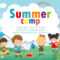 Kids Summer Camp Education Template For Advertising Brochure,.. Pertaining To Summer Camp Brochure Template Free Download