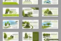 Landscape Design Studio Business Card Template within Landscaping Business Card Template