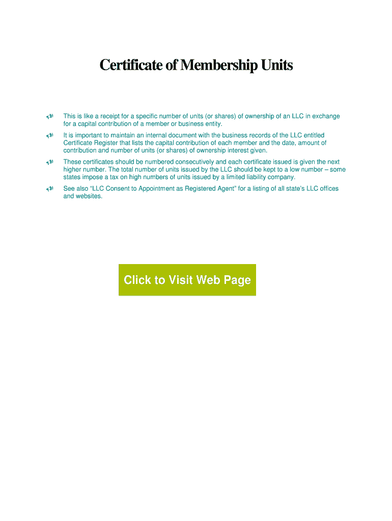 Llc Membership Certificate Template – Fill Online, Printable Pertaining To Llc Membership Certificate Template Word