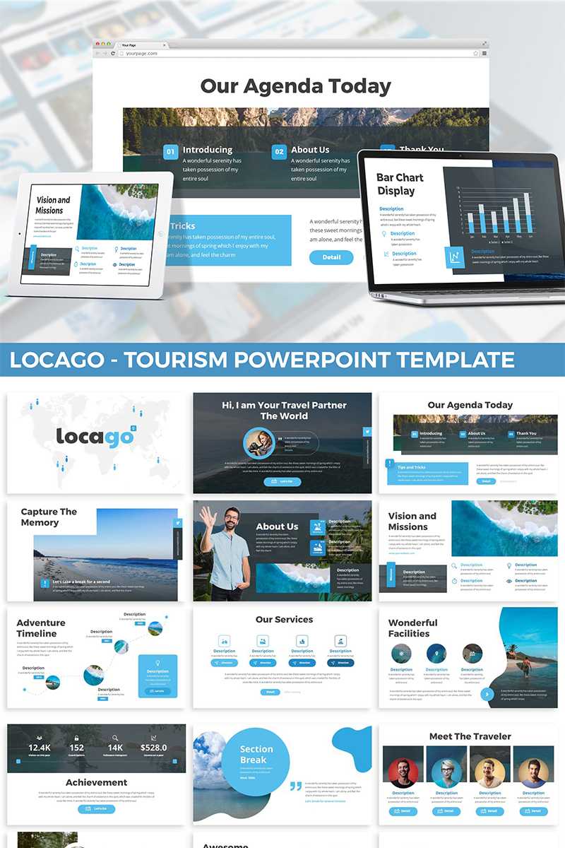 Locago – Tourism Powerpoint Template Pertaining To Tourism Powerpoint Template