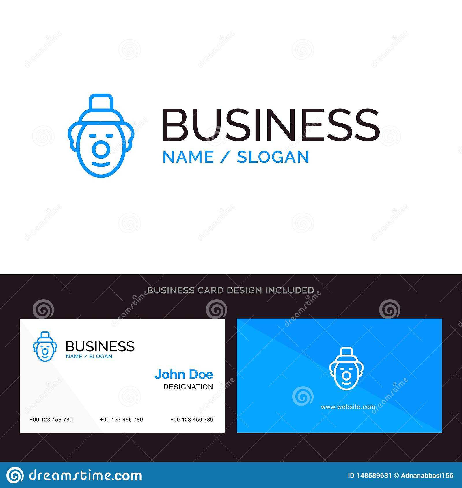 Logo And Business Card Template For Joker, Clown, Circus Intended For Joker Card Template
