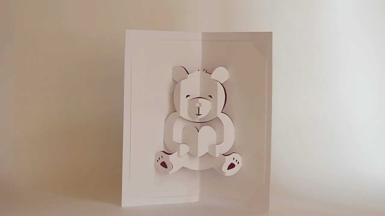 Lovely Bear Card Pertaining To Teddy Bear Pop Up Card Template Free