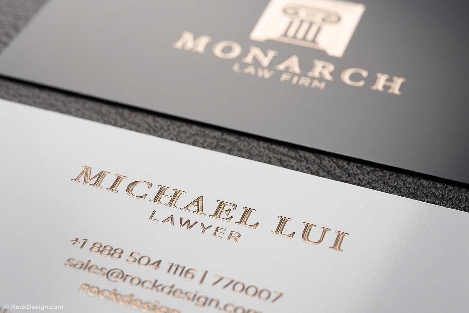 Luxury Metal Law Firm Free Black And White Business Card In Legal Business Cards Templates Free