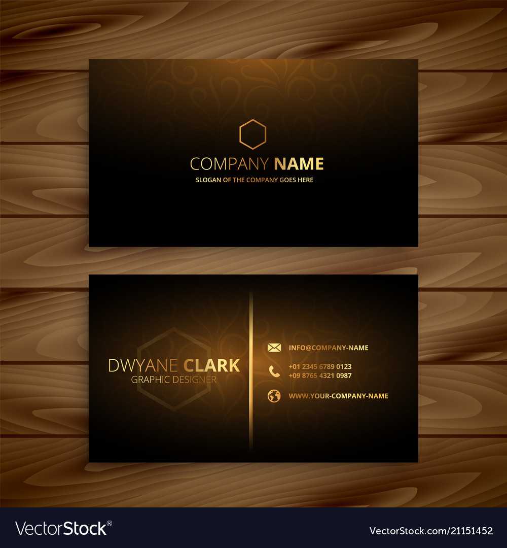 Luxury Premium Golden Business Card Template Pertaining To Download Visiting Card Templates