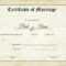 Marriage Certificate Design – Yeppe.digitalfuturesconsortium Pertaining To Certificate Of Marriage Template