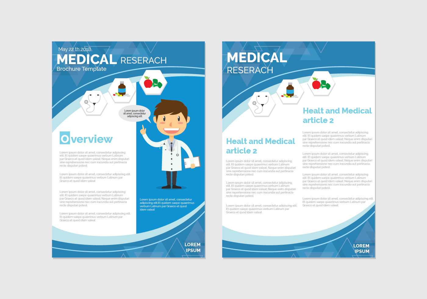 Medical Brochure Free Vector Art – (285 Free Downloads) Pertaining To Healthcare Brochure Templates Free Download
