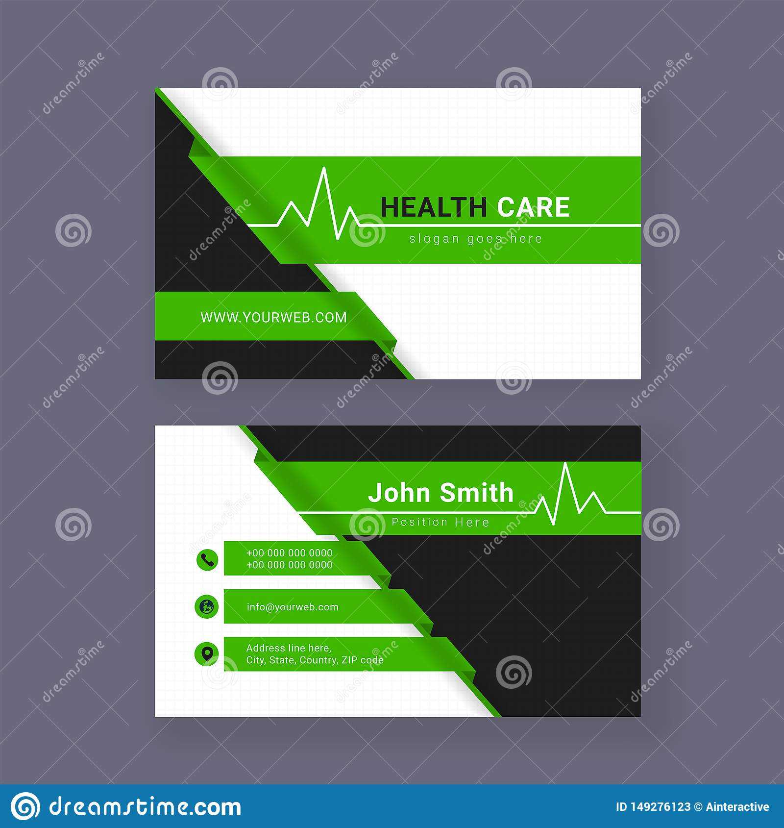 Medical Business Card Or Visiting Card. Stock Illustration Intended For Medical Business Cards Templates Free